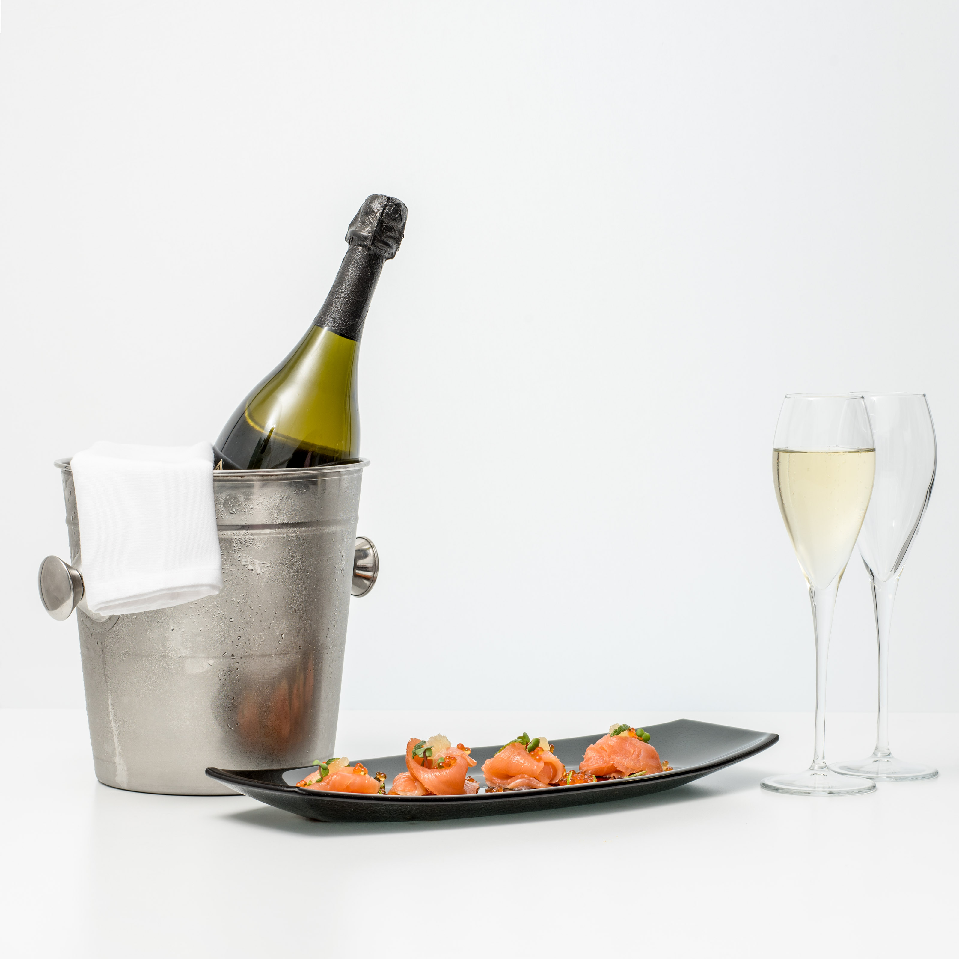 Philipponnat Champagne With Salmon Canapes